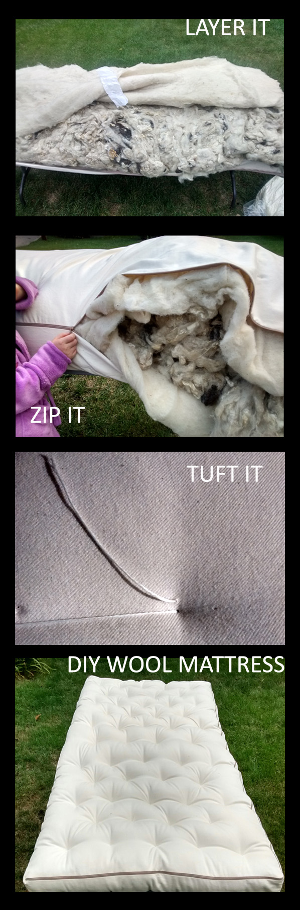 DIY your wool mattress